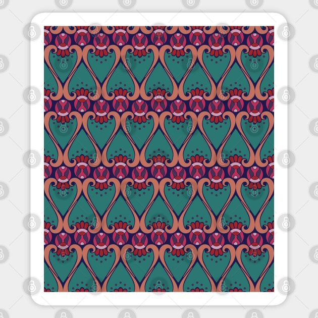 Abstract Pattern Sticker by faiqawaheed